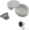 Replacement Wall Mount Base Plate for Google Nest Security Cam 1080p (Wired) 2pcs, Locking Collar, Camera Not Included