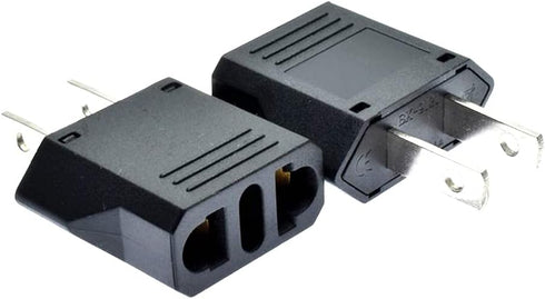 US Plug Adapter, EU AU CN to US America Travel Plug Adapter AC Outlet Power Converter(2 Pack)