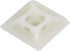 GTSE 100 Pack White Zip Tie Mounts, 1" Adhesive Mounting Squares, Cable Tie Mount Organizer Holders