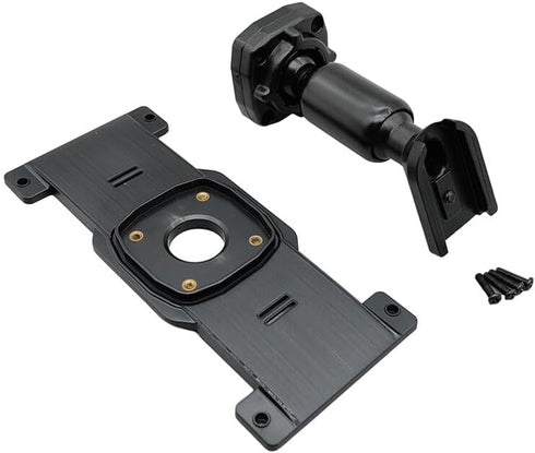 ikasus Rear View Mirror Back Plate Panel, ABS Mount Bracket for Car DVR, Includes Screw Set
