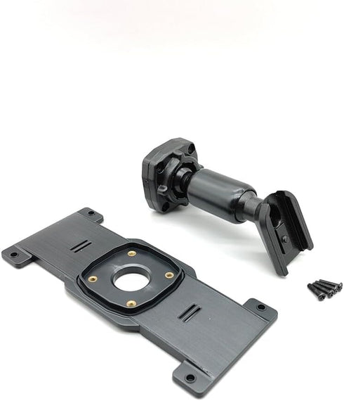 ikasus Rear View Mirror Back Plate Panel, ABS Mount Bracket for Car DVR, Includes Screw Set