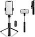 Phone Tripod Stand & Selfie Stick Tripod - All in One Cell Phone Tripod with Wireless Remote, Portable