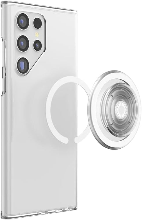 PopSockets Adapter Ring for MagSafe, Magnetic Adapter for Android, Magnetic Phone Attachment Ring - White