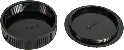 NIYI 2Sets Camera Body Cap and Lens Rear Cap for M42 (42mm) Screw Mount Cameras