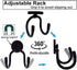 Magnetic Headset Holder up to 1 kg(2 lbs), Adjustable Headphone Holder Headphone Hanger Stand Headphone Hook for Computer/Gaming Headsets, Headphone - No Headsets