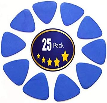 25 Pieces Universal Triangle Plastic Pry Opening Tool, Blue Guitar Picks for iPhone, Galaxy, Pixel Mobile Phone &