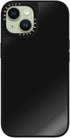 CASETiFY Mirror Case for iPhone 15 - Black On Black, Reflective, 4.9ft Drop Protection, Compatible with MagSafe