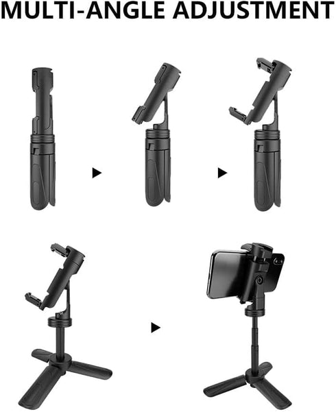 MOUNTDOG Portable Webcam Stand & Mini Tripod, Extendable Tabletop Tripod for iPhone, Camera, Samsung - Black