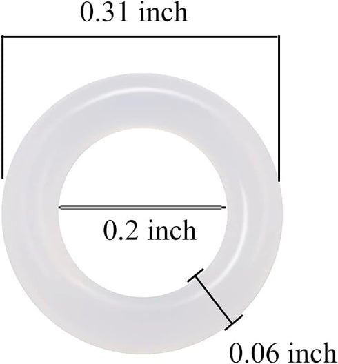 120Pcs Clear Rubber O-Ring Switch Dampeners Keycap white for Cherry MX Key Switch Keyboards Dampers
