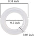 120Pcs Clear Rubber O-Ring Switch Dampeners Keycap white for Cherry MX Key Switch Keyboards Dampers
