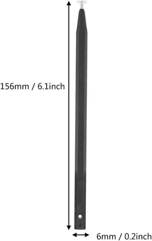 ASHATA Universal Capacitive Stylus Pen, 2PCS Precision Disc Tip Stylus for All Mobile Phones and Tablets (Black)