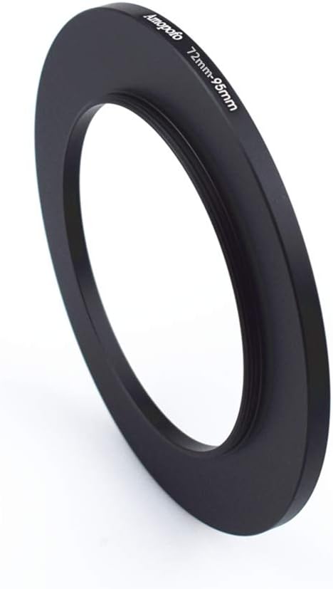 72mm to 95mm Metal Step Up Ring Adapter for Canon, Nikon, Sony, Fuji, M4/3 Lenses to UV, ND, CPL Filters