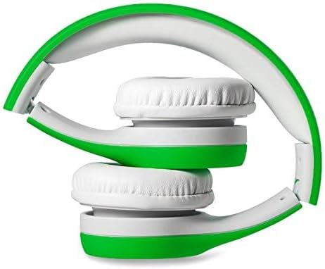 Kids Headphones with Mic & Volume Limiting, Two Audio Ports for Sharing, for Toddlers Boys Girls (Green)