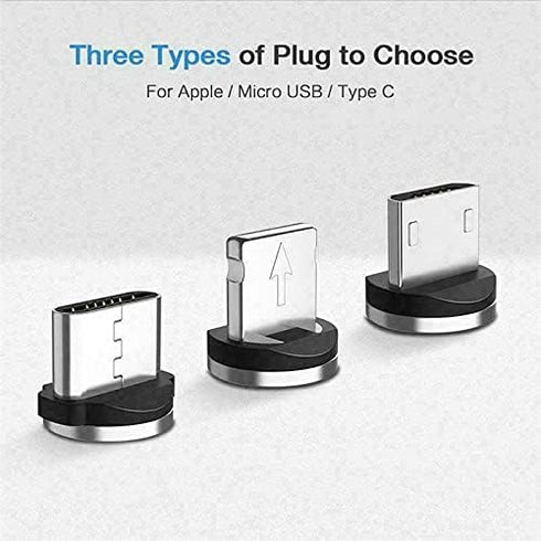 9 Pack Magnetic Phone Cable Adapter Connector Tips for iPhone, Huawei, Samsung, Android Mobile Phone