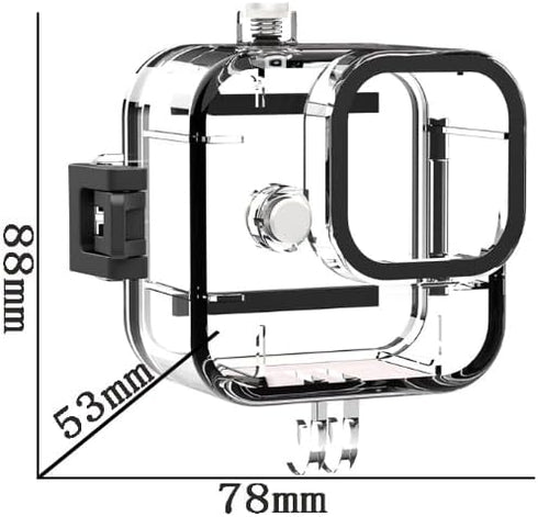 Dive Case/Waterproof Case for GoPro Hero11 Mini Black - 30M Underwater Filming Accessory with Bracket and Screws