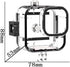 Dive Case/Waterproof Case for GoPro Hero11 Mini Black - 30M Underwater Filming Accessory with Bracket and Screws