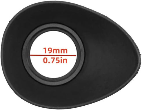 CHICHIYANG 19mm 690 Rubber Viewfinder Blindfold Eye Cup for Glare & Reflection Reduction Compatible for Fujifilm