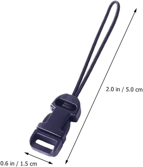 CALLARON 8pcs Quick Release Camera Buckle Clip Adapter for Strap, Easy Release Anchor Links for SLR, Black
