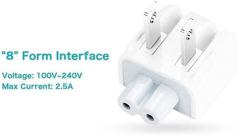 WESAPPINC Replacement Power Adapter Extension Cord - Compatible for iBook, MacBook Pro, 45W, 60W, 61W, 85W, 87W