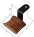 YANGMEI Headset Under-Desk Mount Headphone Hanger Holder Stand Walnut Wood Headphone Rack Hook Desk Tabletop Tape