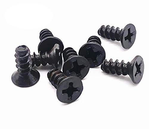 Computer Cooling Fan Mount Screws | Computer Case Fan Screws | Cross Screw (Black, 50 Pcs)