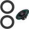 2pcs 10 inch Speaker Foam Surround Repair Kit, 250mm Rubber Edge Rings Replacement Parts