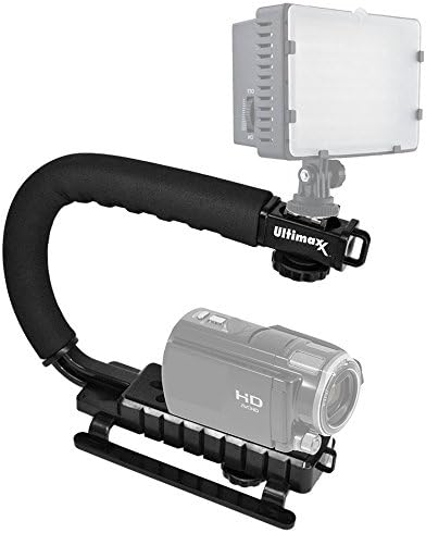 Ultimaxx Handheld Stabilizer Grip with Accessory Mount for Camera, Camcorder, DSLR; Compatible with Canon, Nikon, Sony,
