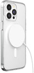 PopSockets iPhone 15 Pro Max Case with Round Phone Grip, Compatible with MagSafe, Wireless Charging Compatible - Clear
