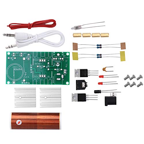 Teslas Coil Module Unassembled Mini DIY Kit, Practical Electronic Speaker Teslas Coil Kits 15W DC15-24V 2A