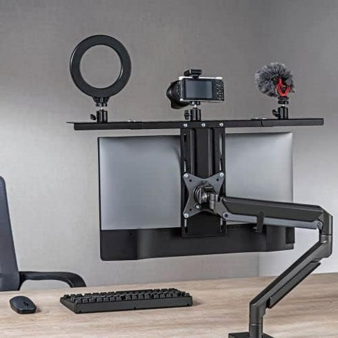 MDS12-3 (27.2" Mount Plus Wide All-In-One VESA Compatible Monitor Shelf for Device Organizer,Perfect for Online