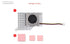 Active Cooler for Raspberry Pi 5, Temperature-Controlled Blower Fan with Aluminum Heatsink and Thermal Pad (No Pi