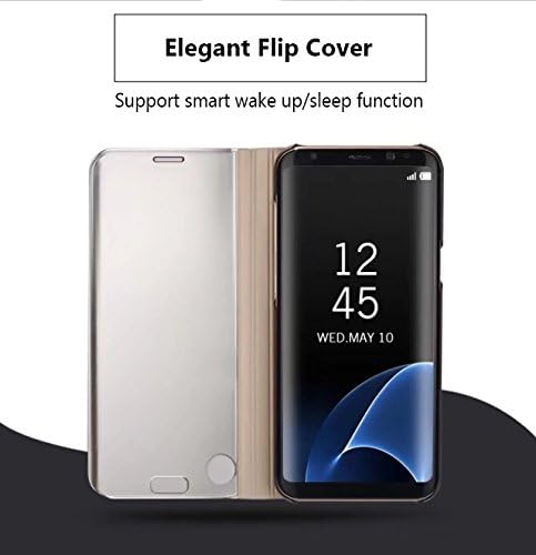 MagiDeal Galaxy Note 8 Case, Smart Clear View Window Flip Folio Case Cover, Ultra Slim Black