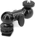 Walway 1/4" Cool Ballhead Multi-Function Double Ball Head with Cold Shoe Mount and Screw for DSLR