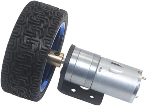 MANHONG 6 65mm 12RPM 1360 60 12V) Electric Small Motor Gear Motor Robot Parts DC Gear Motor Wheel Kit to RPM Robot Toy