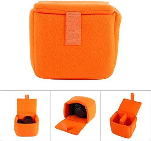 Zerone Waterproof Camera Bag, Shockproof Padded DSLR Camera Bags Insert Case, Organizer with Hook and Loop for Storage