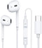 Type C Earphones for iPhone 15, Wired Stereo in-Ear Earbuds Compatible with Most Type C Jack Devices