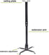 Yuarisx Projector Mount Wall Ceiling Bracket Adjustable Height and Tilt Extendable Arms DLP LCD Projection for Home