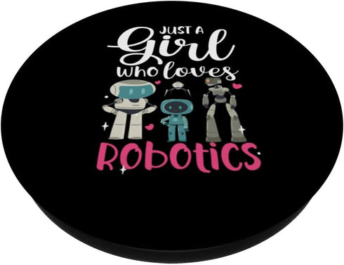 Build Robot Droid Builder Just A Girl Who Loves Robotics PopSockets Standard PopGrip
