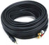 35 2 22AWG, Monoprice Audio Cable - Feet - Black | Premium Stereo Male to RCA Male Gold Plated