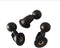 2 Pack 1/4 inch to 17mm Ball Mount Adapter, Swivel Bolt for Tripod Selfie Grip Stand, Tablet Clip Cradles (Black)