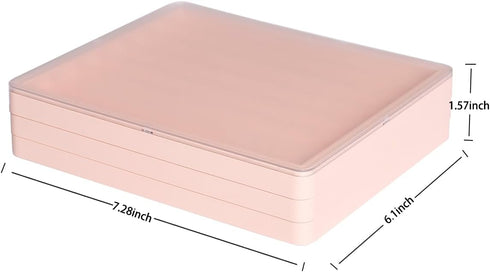 Sumgsn Keycaps Storage Box, 130 Keys Transparent Display Case Holds 7u Spacebar/Big Enter Key for XDA/Cherry/MOA/MAO