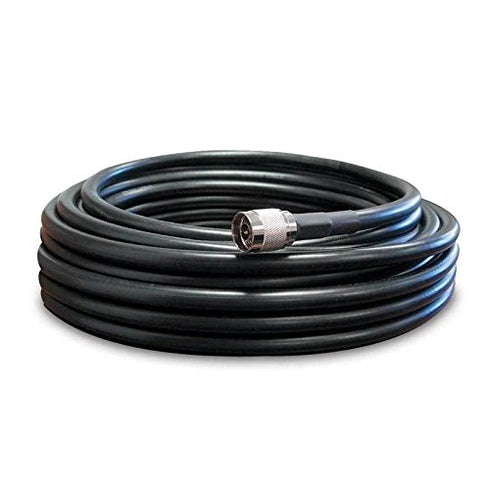SureCall SC-400 Ultra Low-Loss Coax Cable, 20' with N-Male Connectors, Black