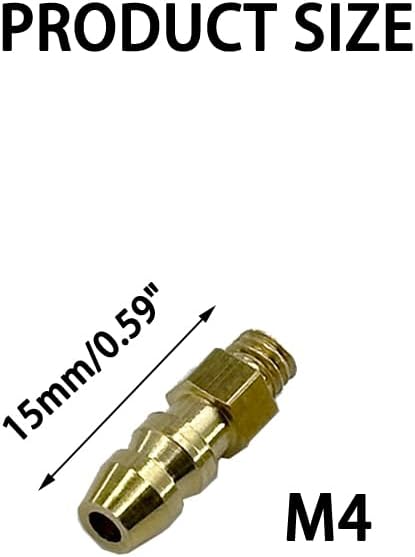 URIMPAVIDO 2PCS Nozzle (M4) RC Boat Water Cooling Faucet Water Nipple Fuel for RC Boat Ship DIY Model Toy Parts