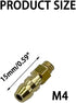 URIMPAVIDO 2PCS Nozzle (M4) RC Boat Water Cooling Faucet Water Nipple Fuel for RC Boat Ship DIY Model Toy Parts