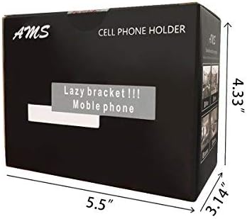AMS Cell Phone Holder, Clip Holder, Lazy Bracket Flexible Long Arms for All Mobile, Fit On Desktop, Bed, Mobile Stand
