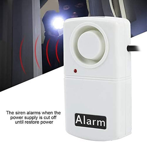 Tosuny Power Failure Alarm, Automatic Power Cut Failure Alerter, 120db Smart Warning Siren, AC 220V LED Indicator