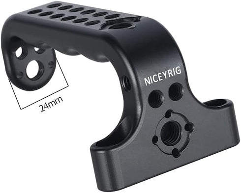 NICEYRIG Camera Handle Grip, 1/4 Thread Mount for RED DSMC2/Sony FX3, Universal DSLR Cage Top Handgrip