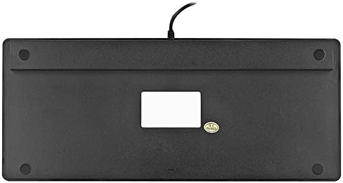 iKKEGOL USB Mini Slim Wired 78 Key Small Super Thin Compact Keyboard for Desktop Laptop PC Win 7 Mac (Black)