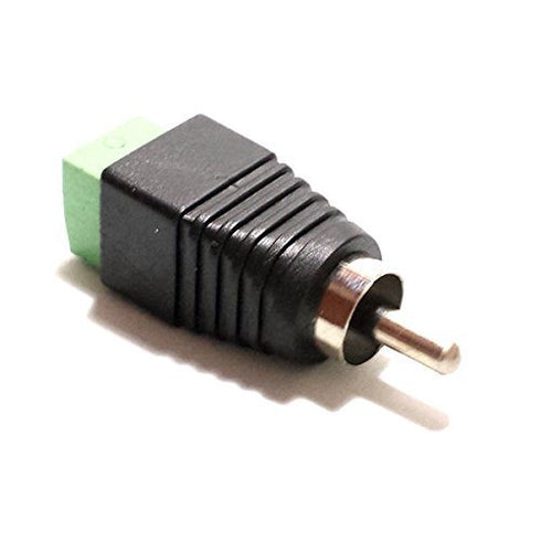 Lemoy 10-Pack Phono RCA Male and Female Plug to AV Screw Terminal Adapter