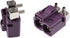 keisnoaja RG316 RG174 15mm 50ohm Fakra SMB D Double Female Right Angle RF Coaxial Adapter, Fakra D Double Female
